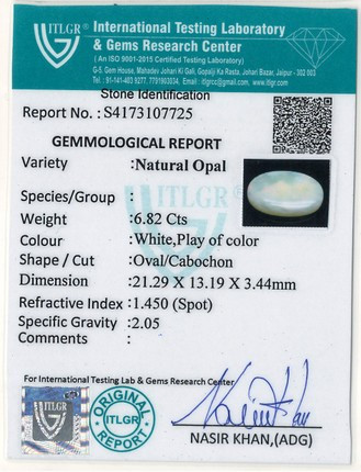 Opal - 6.82 Carat