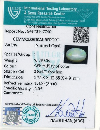 Opal - 6.89 Carat