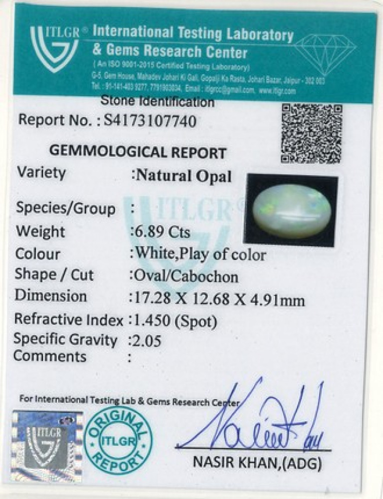 Opal - 6.89 Carat