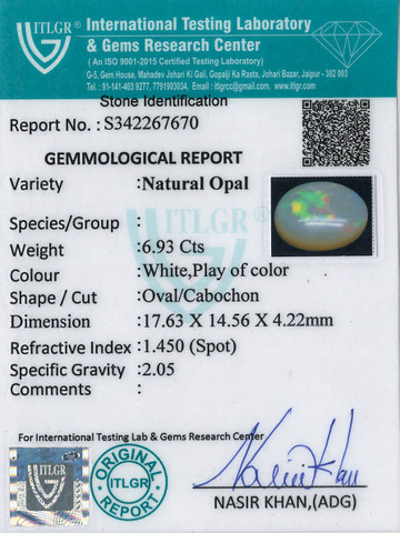Opal - 6.93 Carat