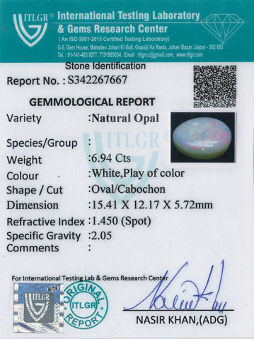Opal - 6.94 Carat