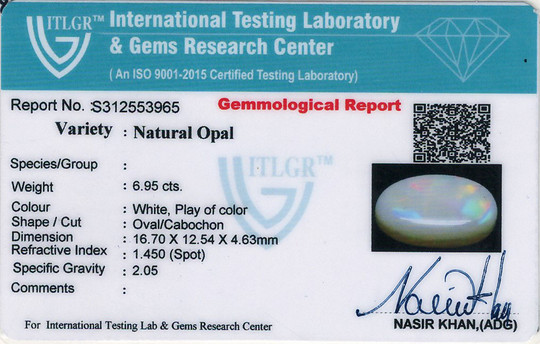 Opal - 6.95 Carat