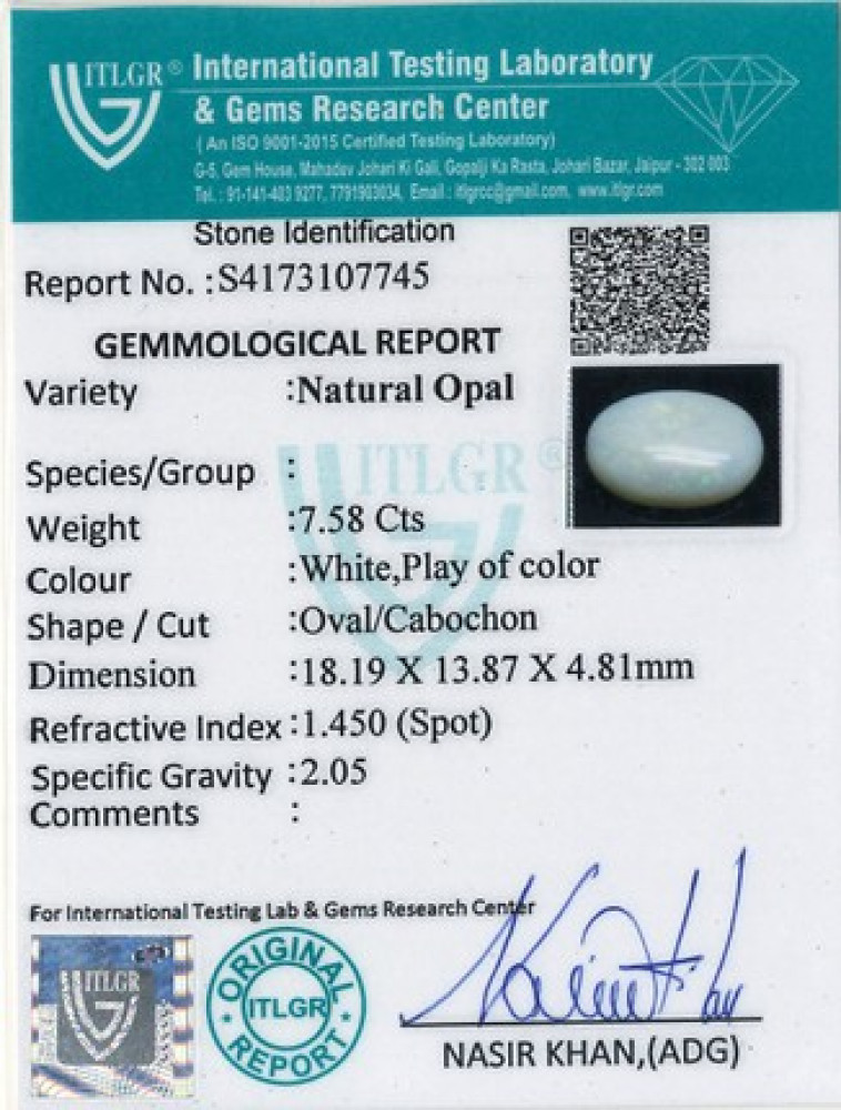 Opal - 7.58 Carat