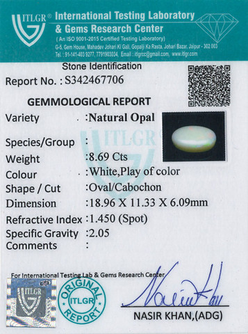 Opal - 8.69 Carat