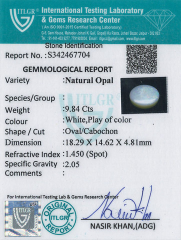 Opal - 9.84 Carat