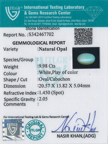 Opal - 9.98 Carat