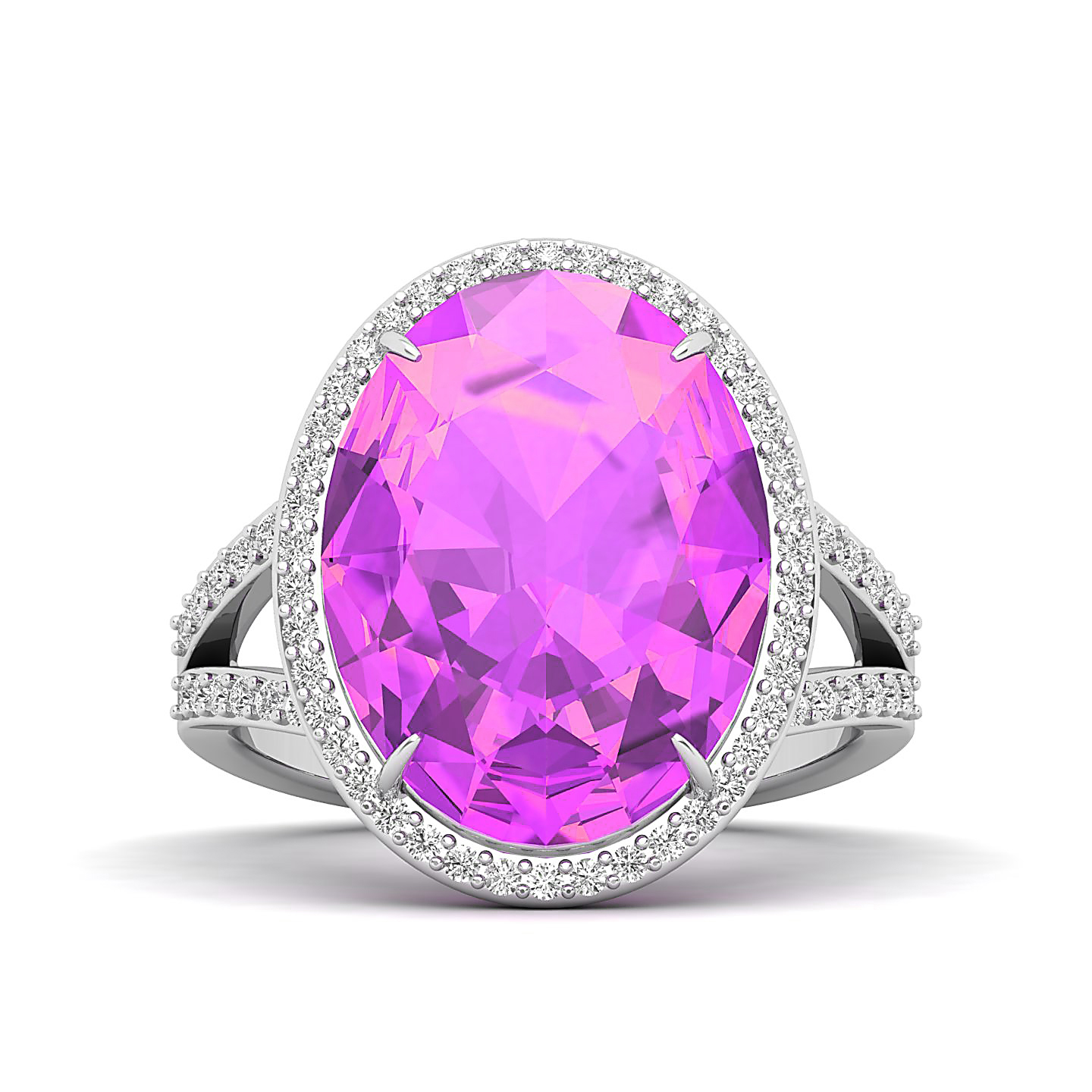 Orchid Spark Pink Sapphire Ring