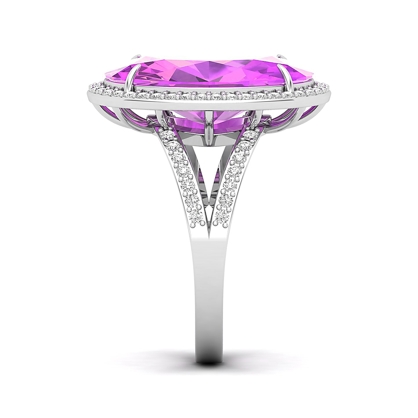 Orchid Spark Pink Sapphire Ring