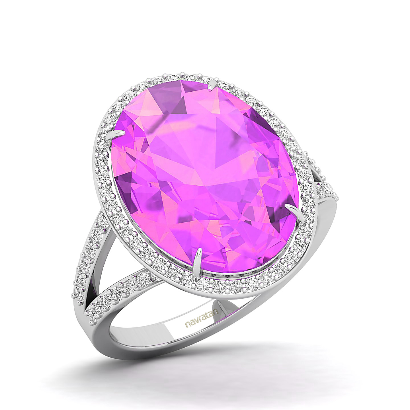 Orchid Spark Pink Sapphire Ring