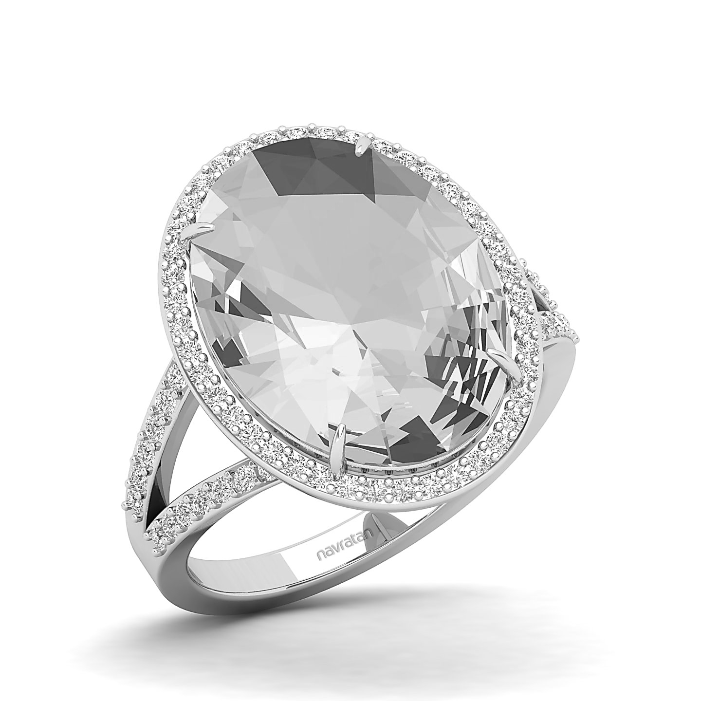 Orchid Spark White Sapphire Ring