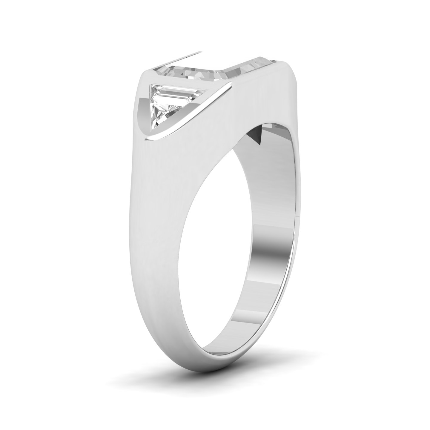 Past Present Future Trio White Sapphire Ring