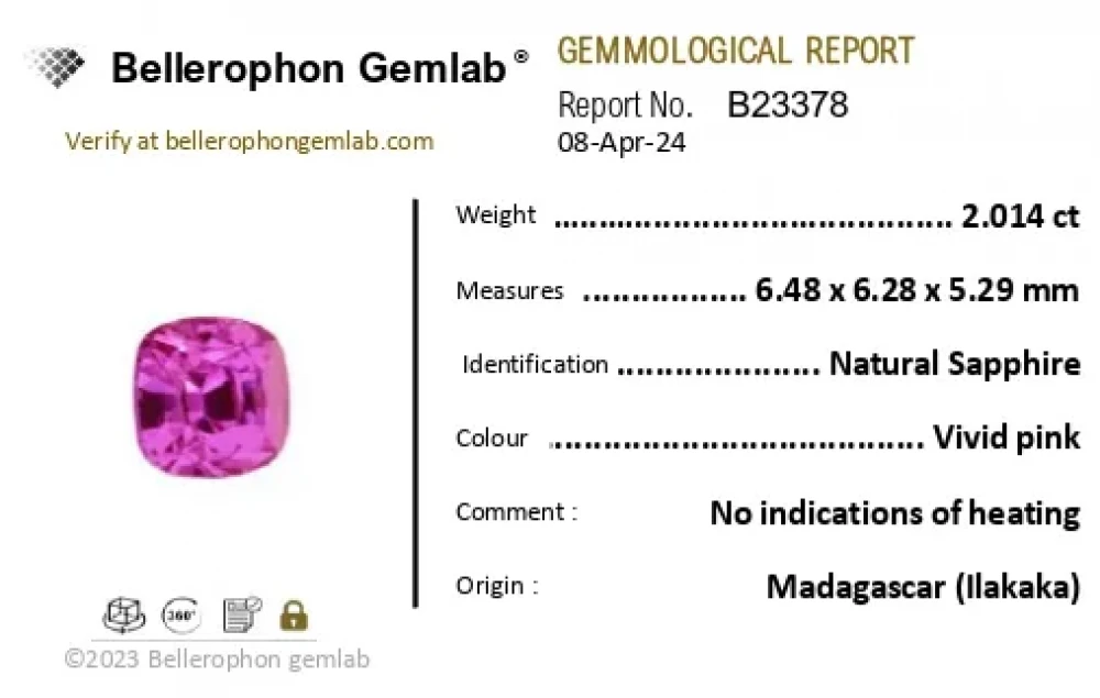 Pink Sapphire - 2.01 Carat