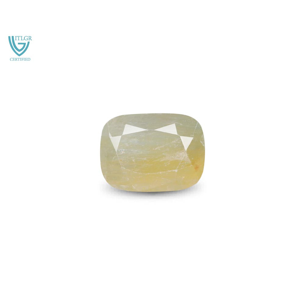 Bi-Colour Sapphire(Pitambari) - 6.78 Carat