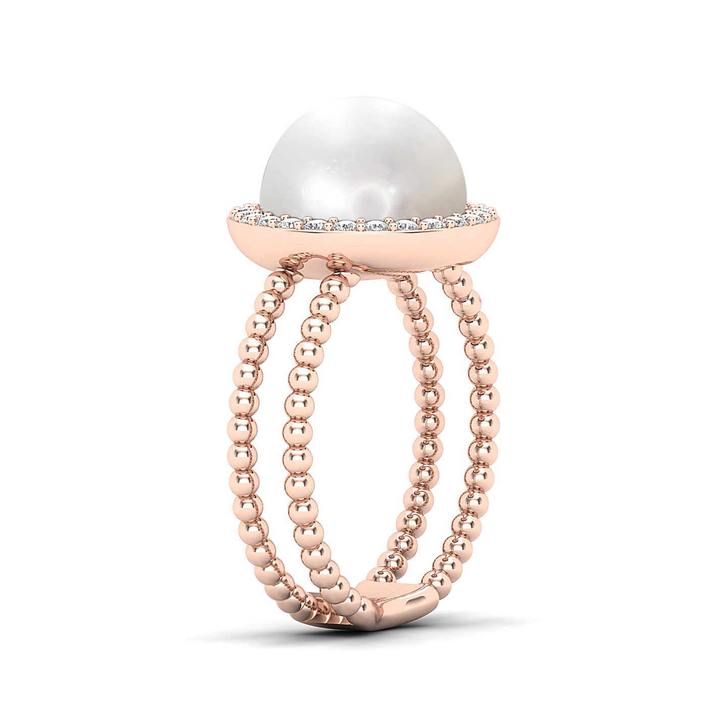 The Exquisite pearl gold ring