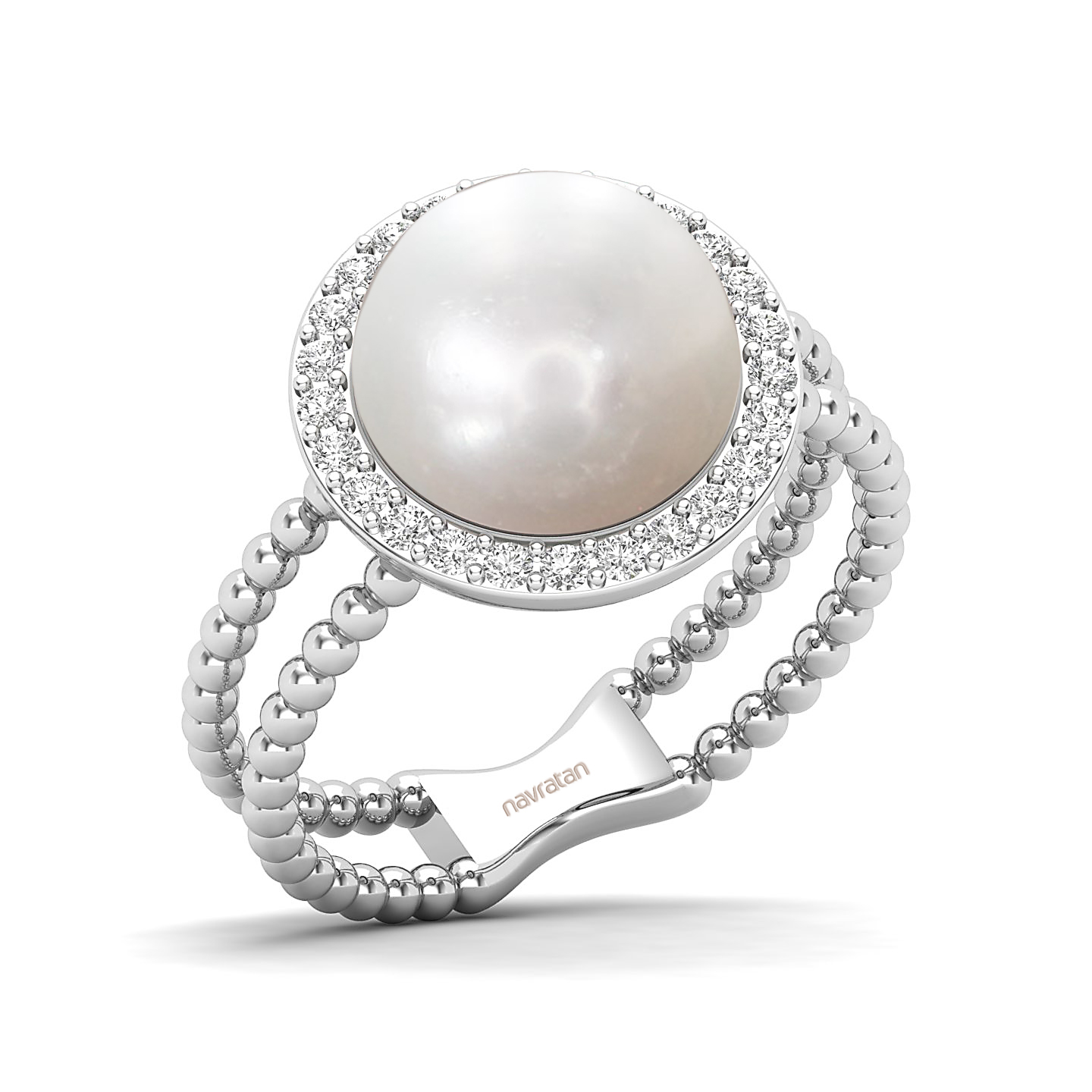 The Exquisite pearl gold ring