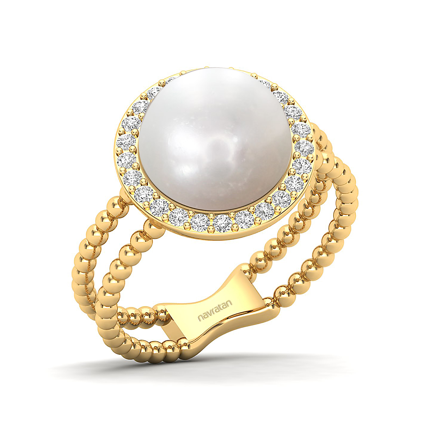 The Exquisite pearl gold ring