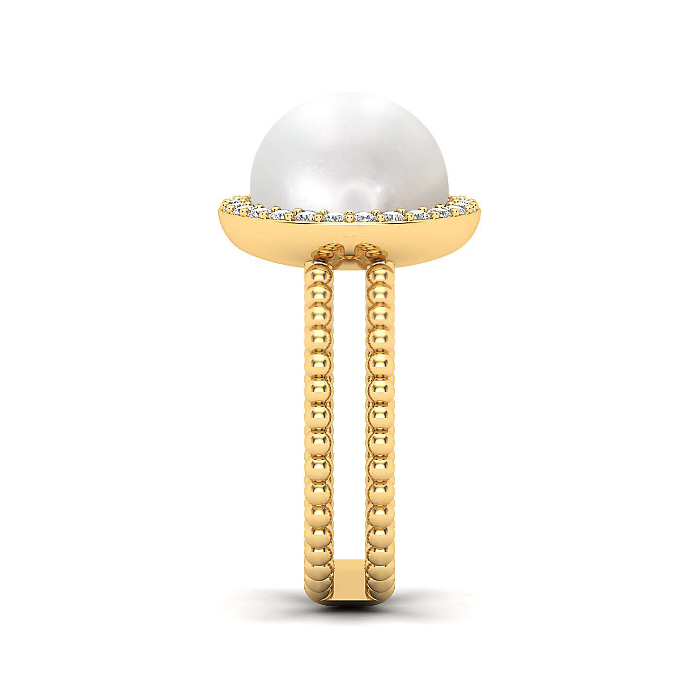 The Exquisite pearl gold ring