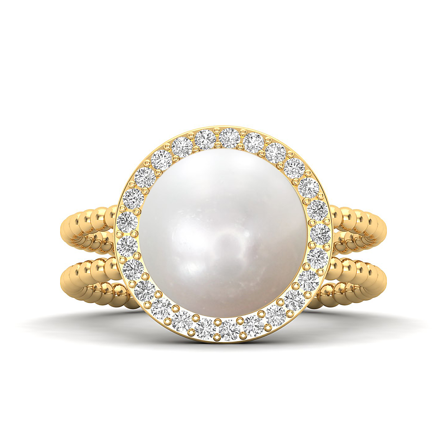 The Exquisite pearl gold ring