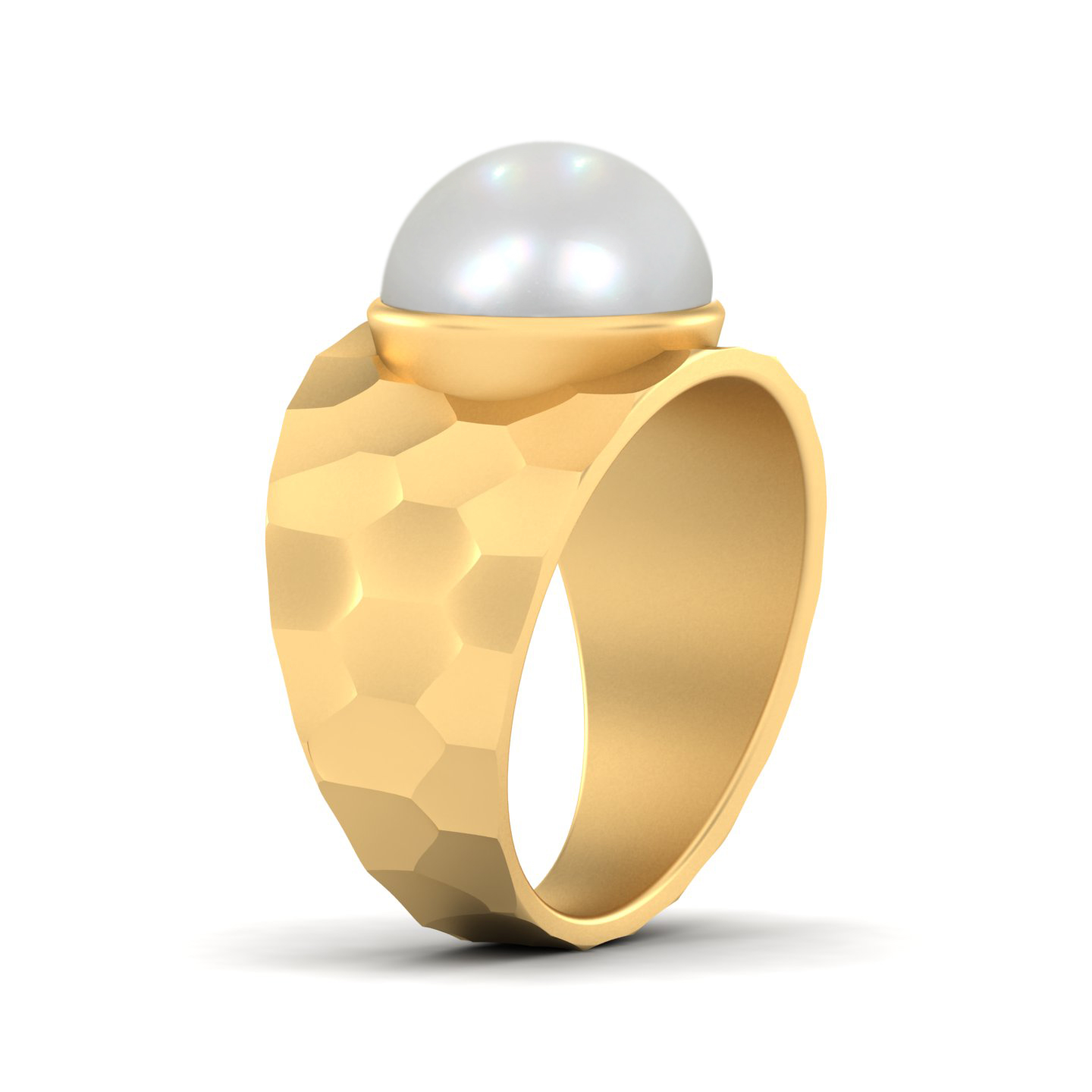 The Chunky Pearl Gold Ring