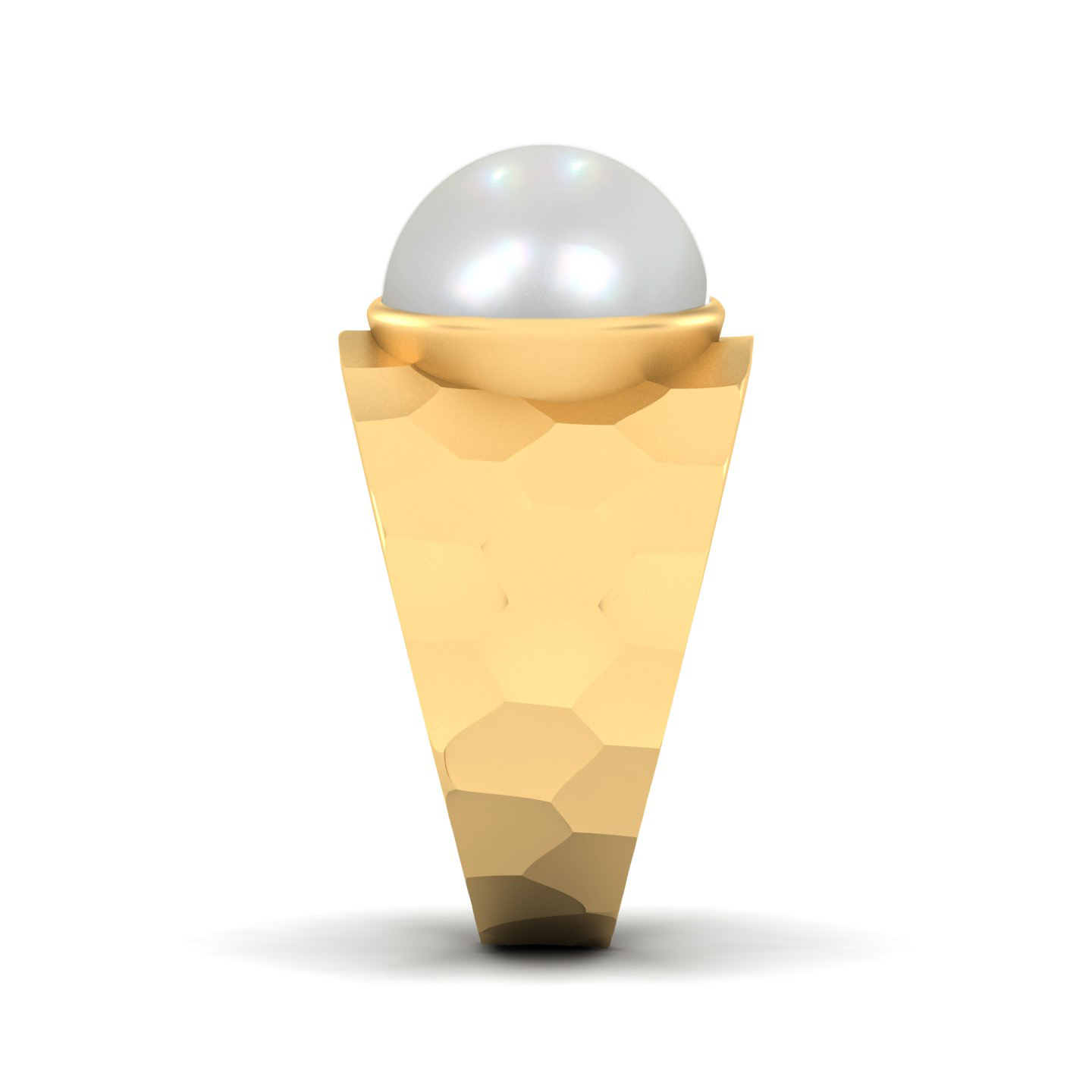 The Chunky Pearl Gold Ring