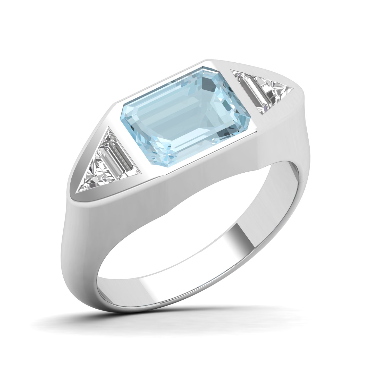 Prism of Grace Aquamarine Ring