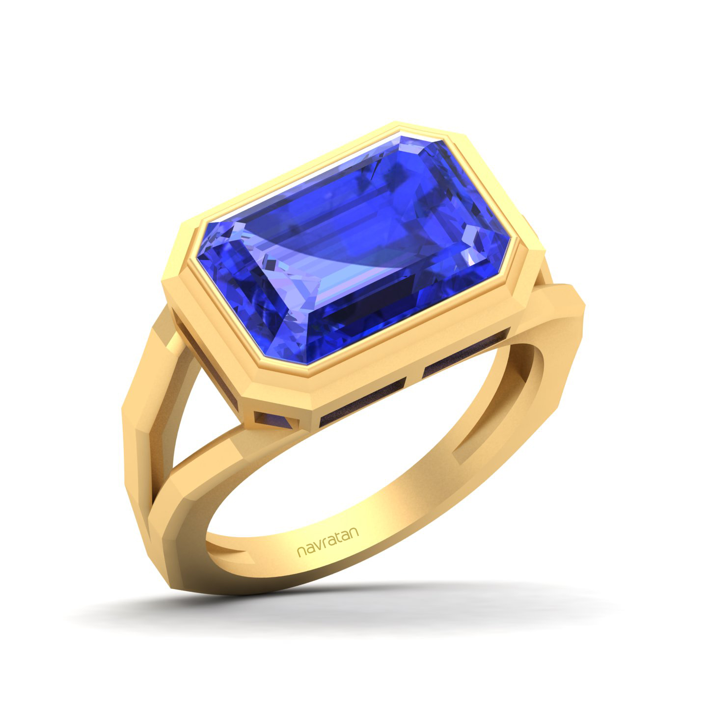 Pristine Split Shank Tanzanite Ring