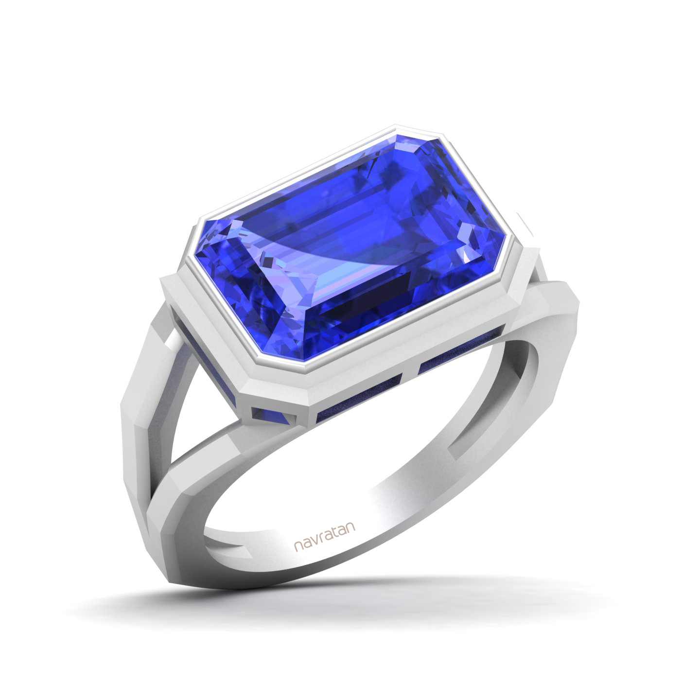 Pristine Split Shank Tanzanite Ring