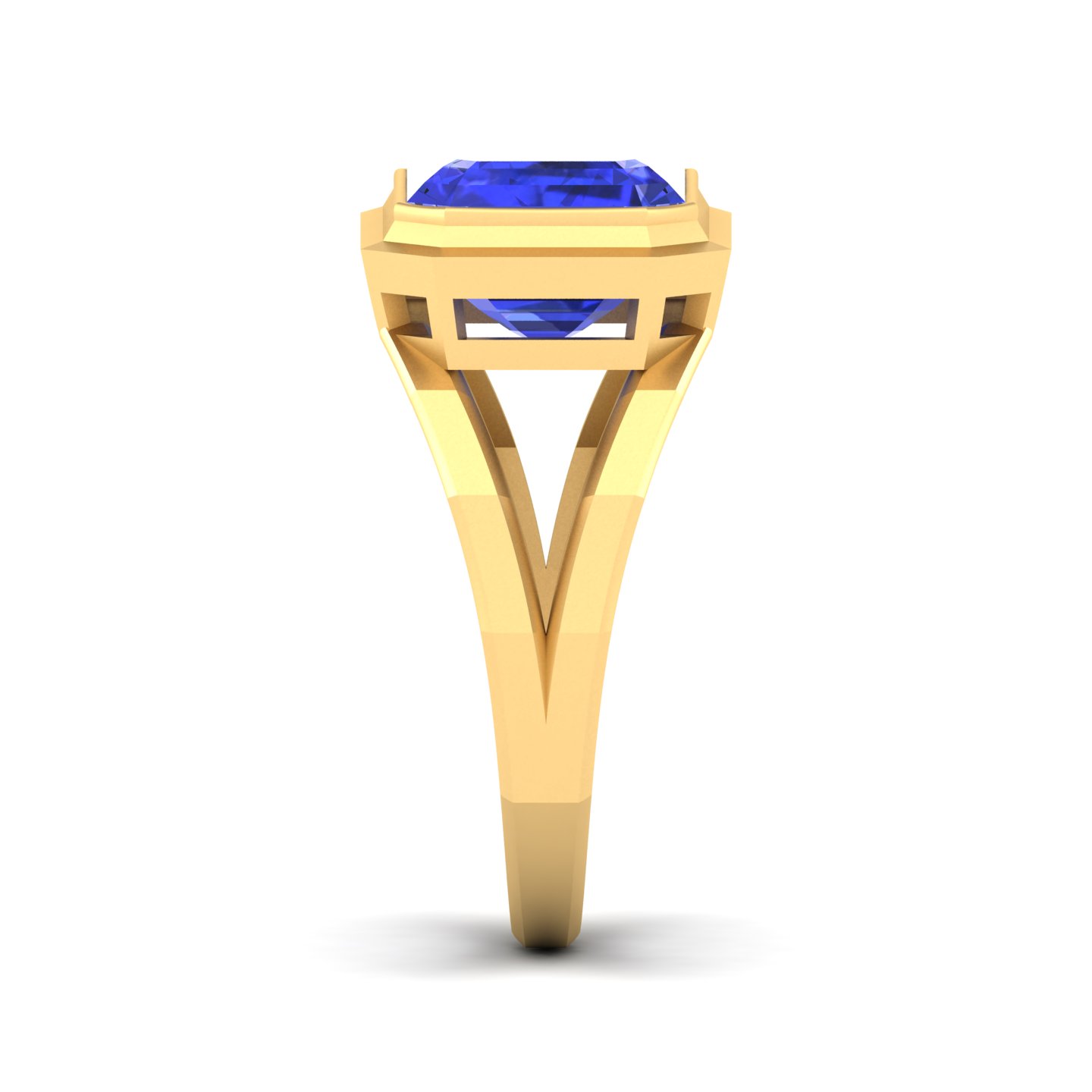 Pristine Split Shank Tanzanite Ring