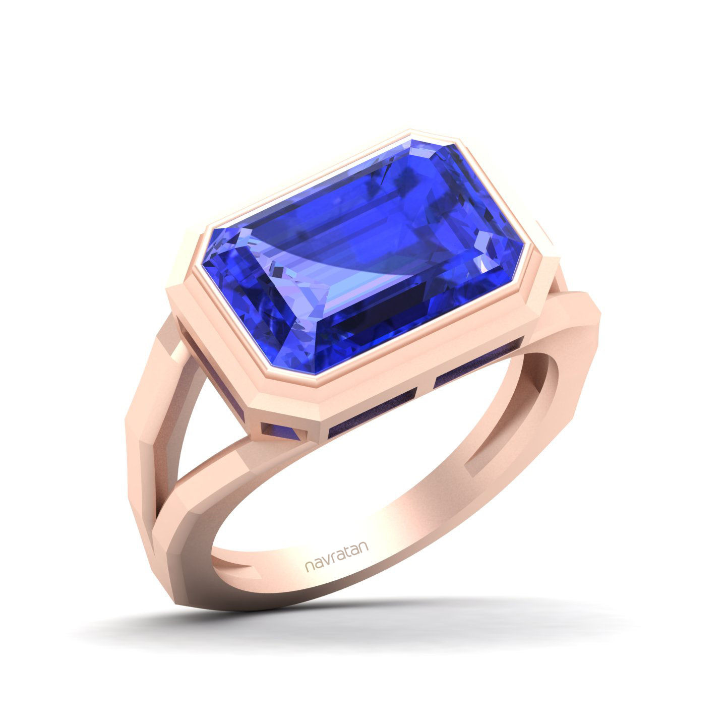Pristine Split Shank Tanzanite Ring