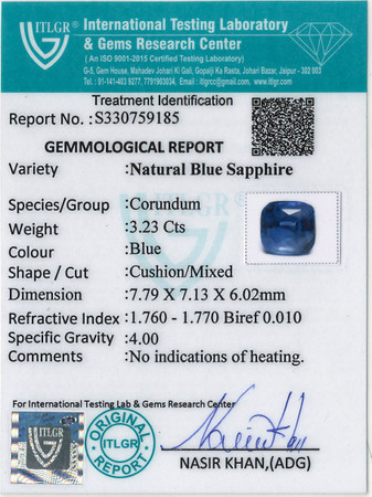 Purple Sapphire - 3.23 Carat
