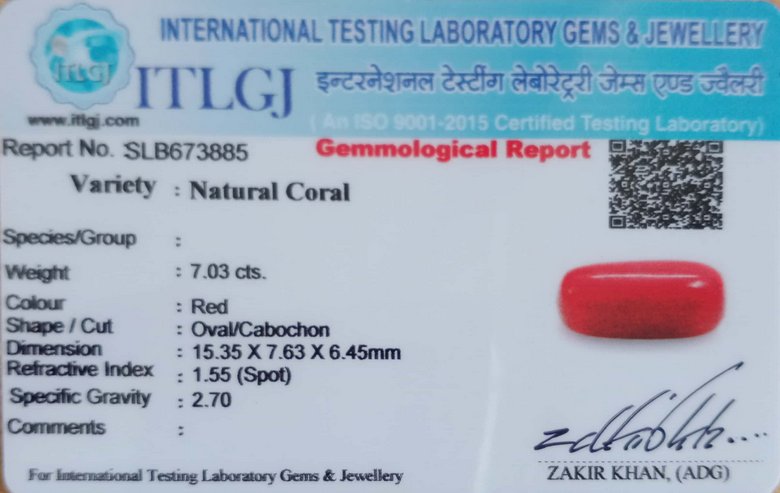 Red Coral - 7.03 Carat