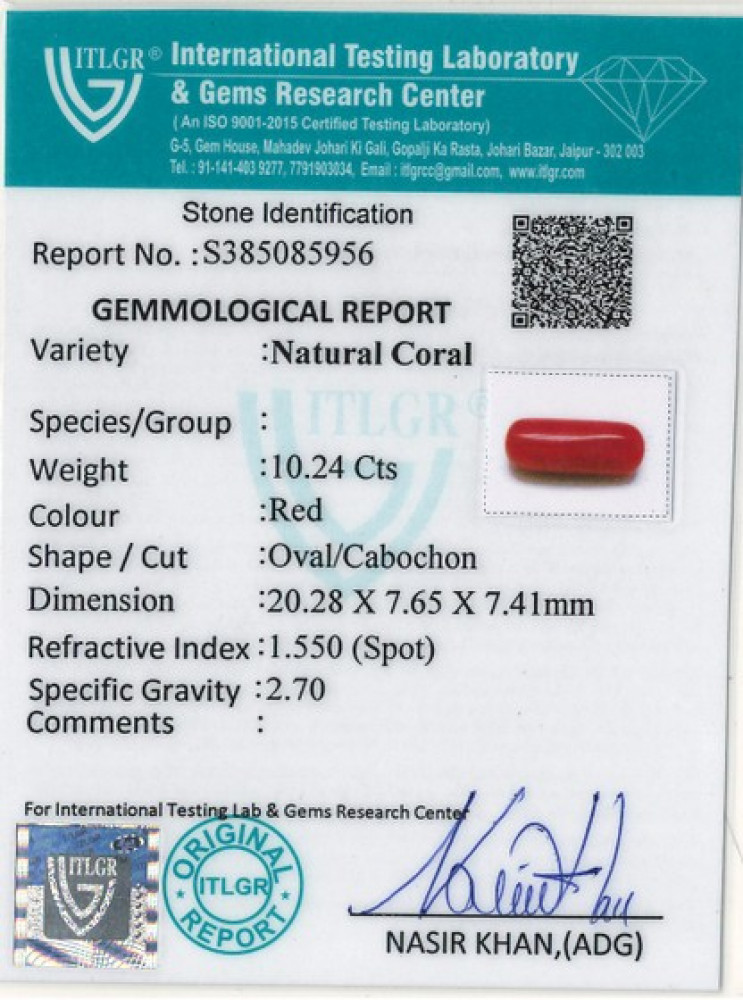 Red Coral - 10.24 Carat