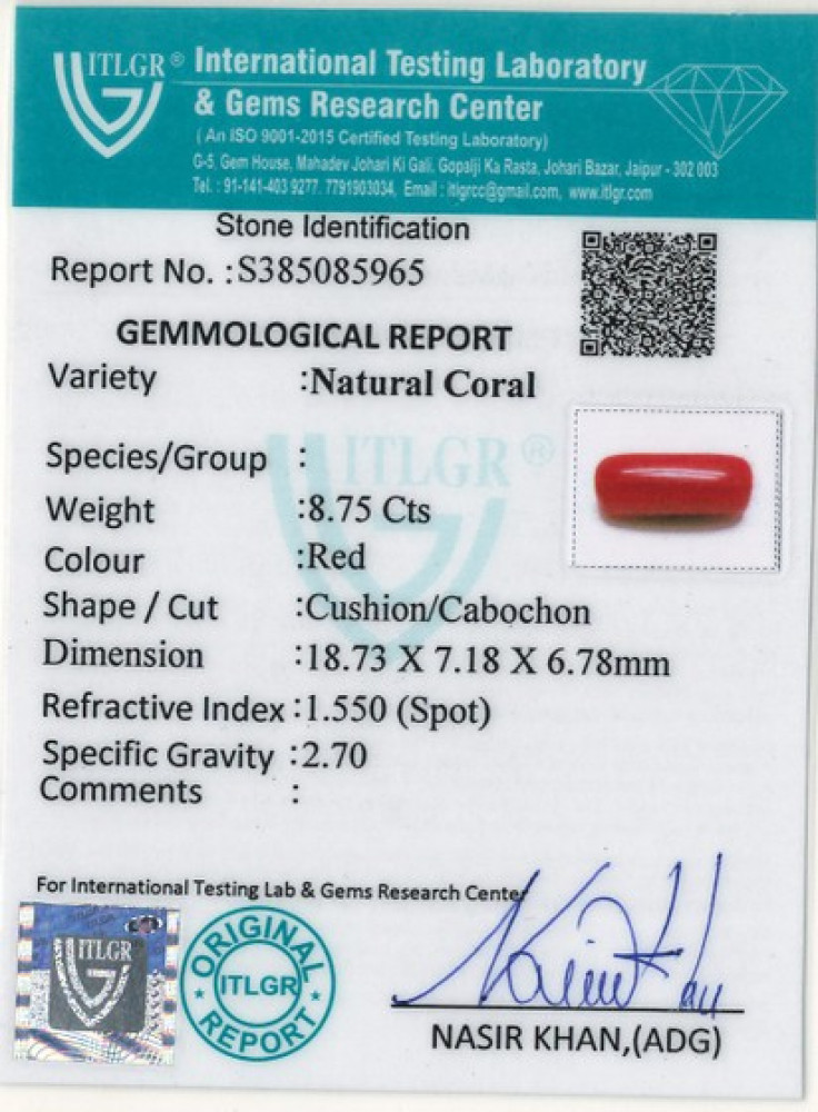 Red Coral - 8.75 Carat