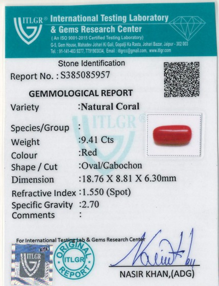 Red Coral - 9.41 Carat