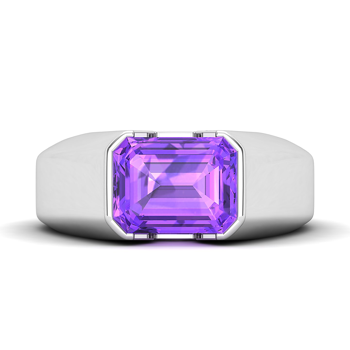 Regal Amethyst Gold Rings