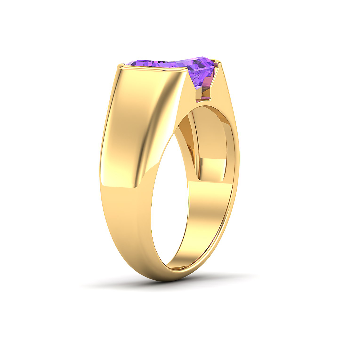 Regal Amethyst Gold Rings