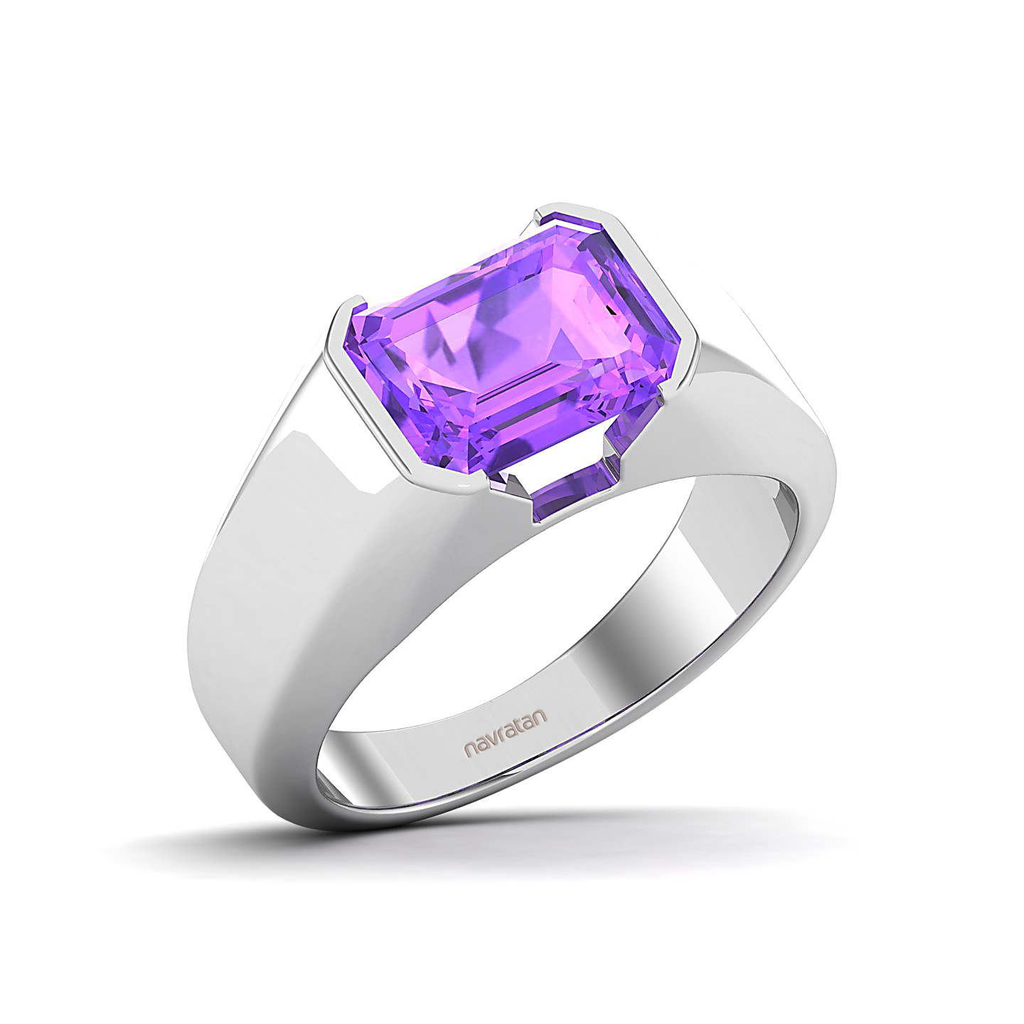 Regal Amethyst Gold Rings