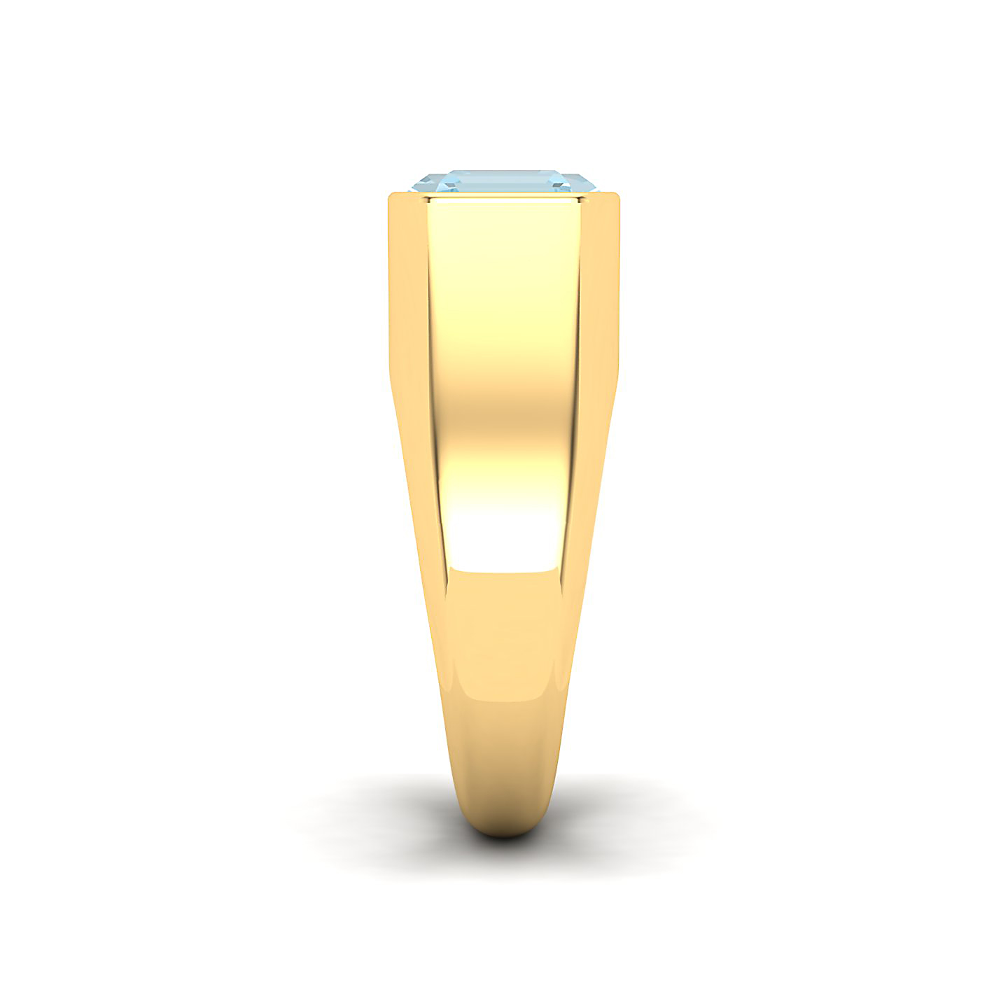 Regal Aquamarine Gold Rings