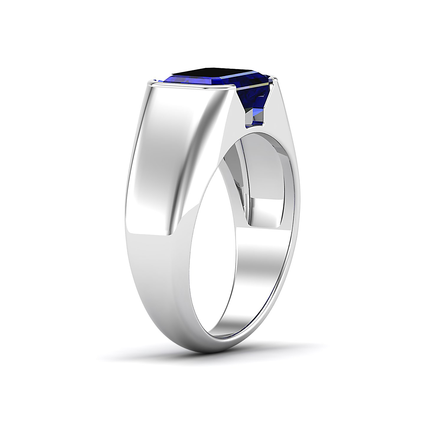 Regal Blue Sapphire Gold Rings