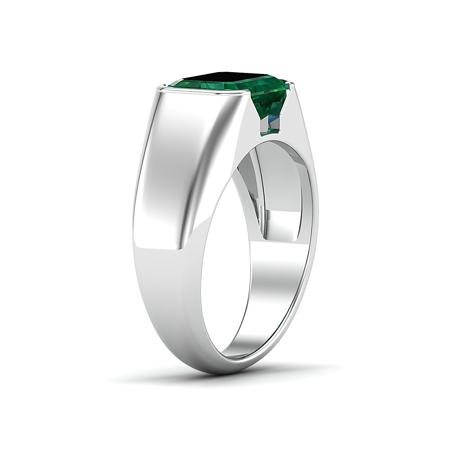 Regal Emerald Gold Rings