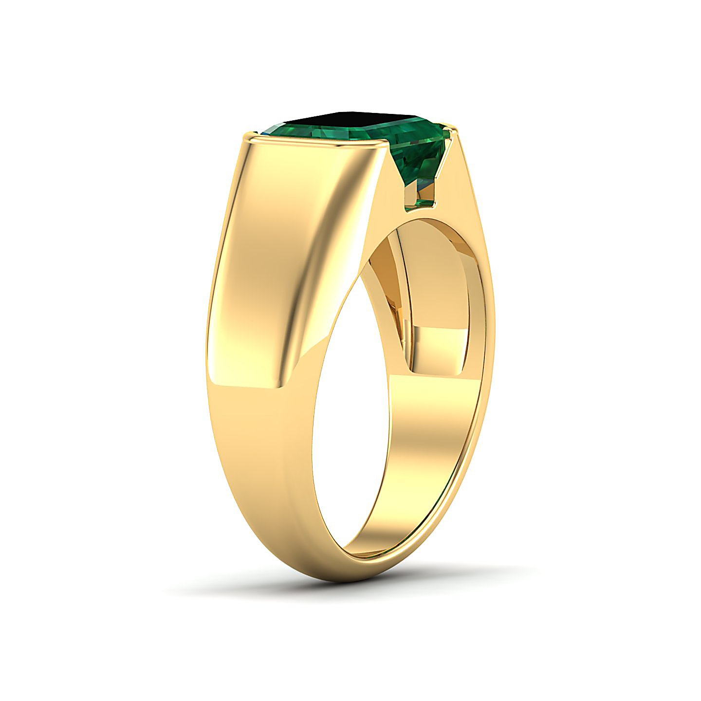 Regal Emerald Gold Rings