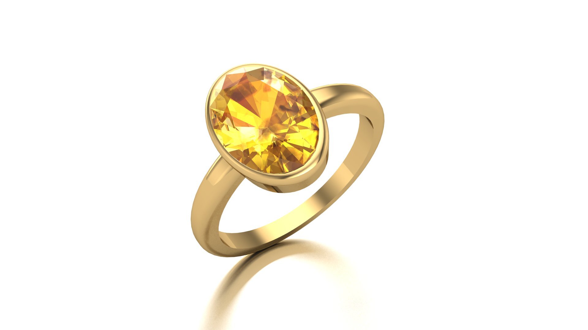 Yellow Gold Shank Ring