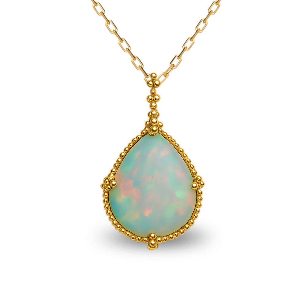 Royal Teardrop Opal Pendant