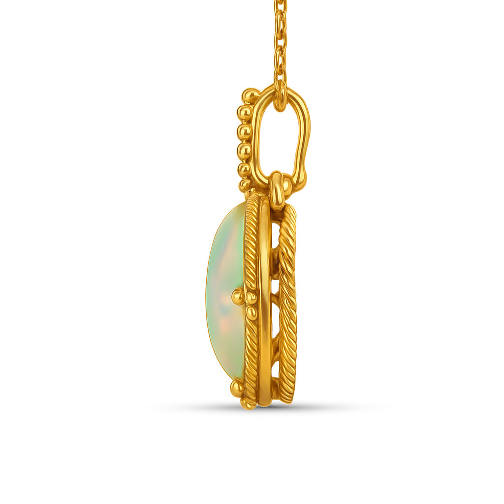 Royal Teardrop Opal Pendant