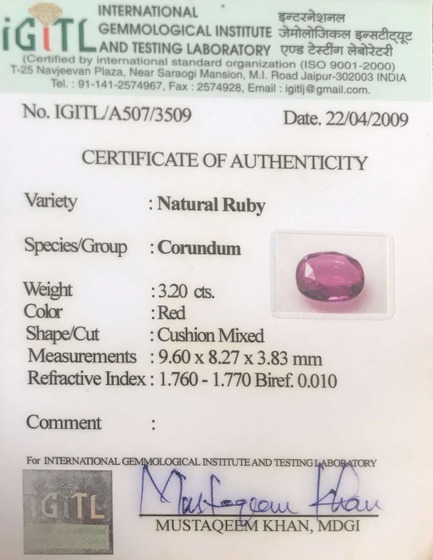 Chuni Stone- 3.20 Carat