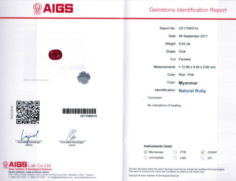 Natural Ruby - 13.36 Carat