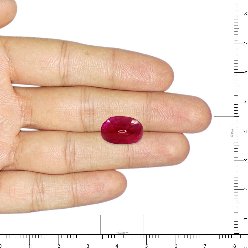 Natural Ruby Cabochon - 10.39 Carat