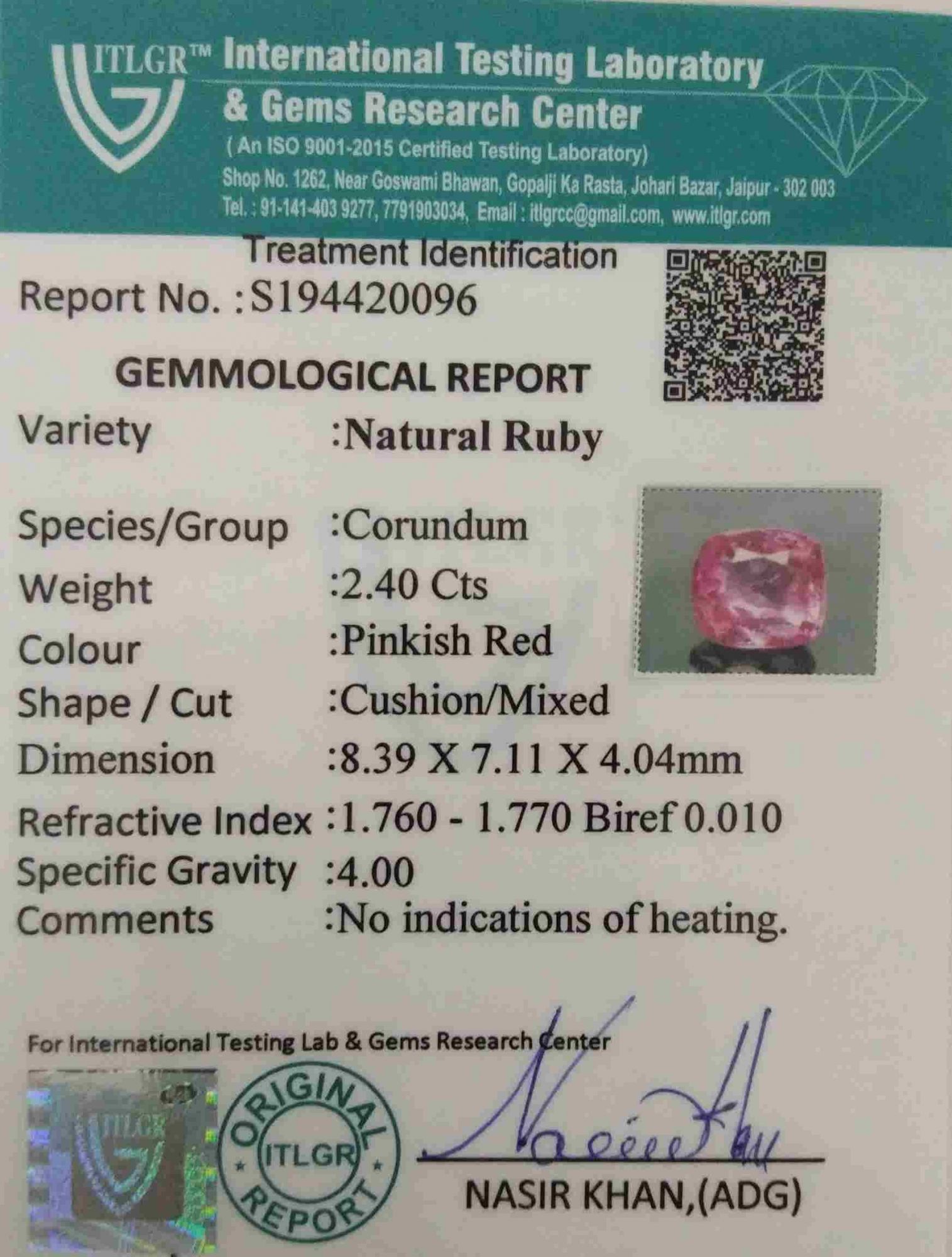 Ruby - 2.4 Carat