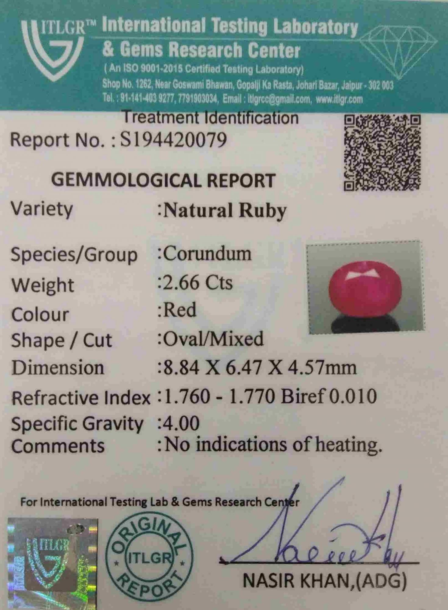 Chuni Stone - 2.66 Carat