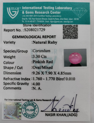 Ruby - 3.3 Carat